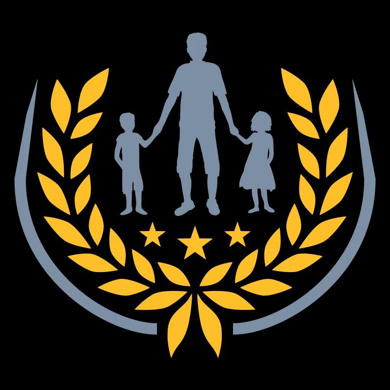 Sterne Papa Kinder Lorbeerkranz