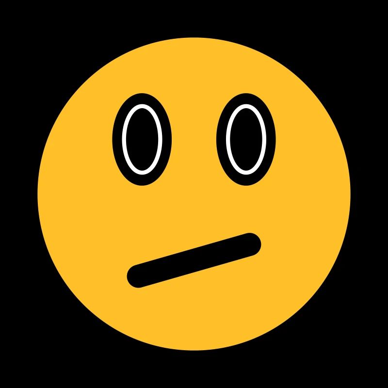 Neutral Emoticon - Image Symbol - Stroke Face