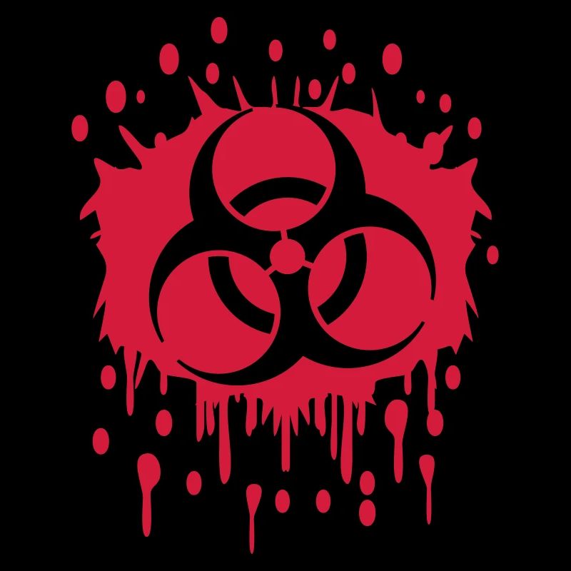Graffiti de sang Biohazard