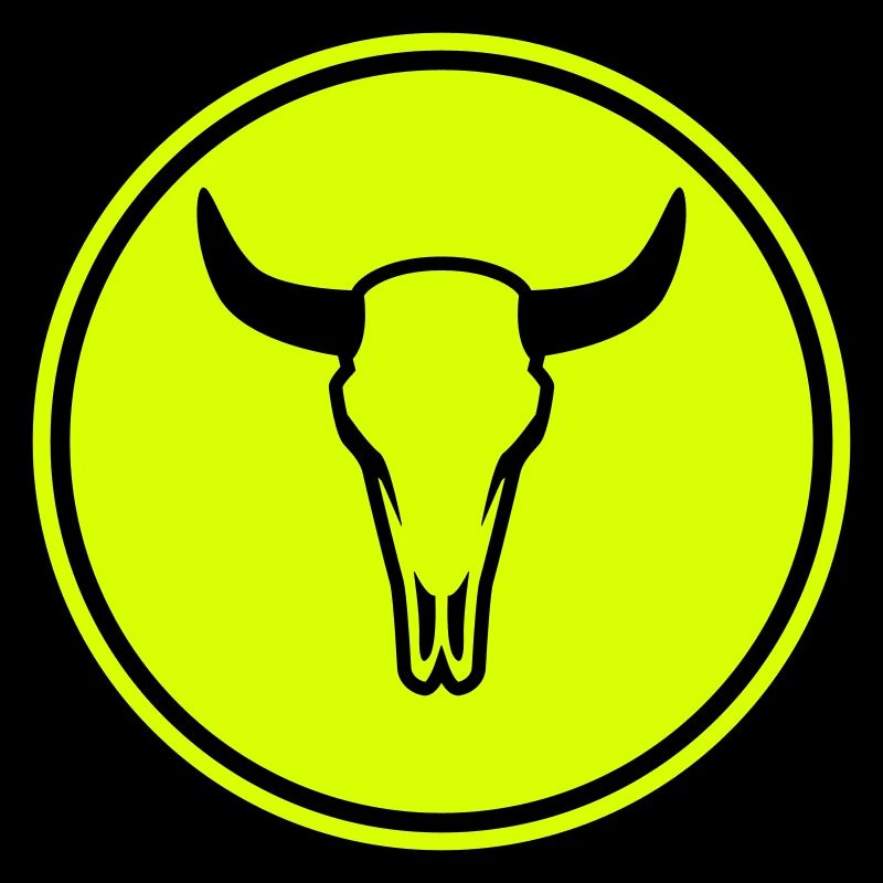 Crâne de vache taureau