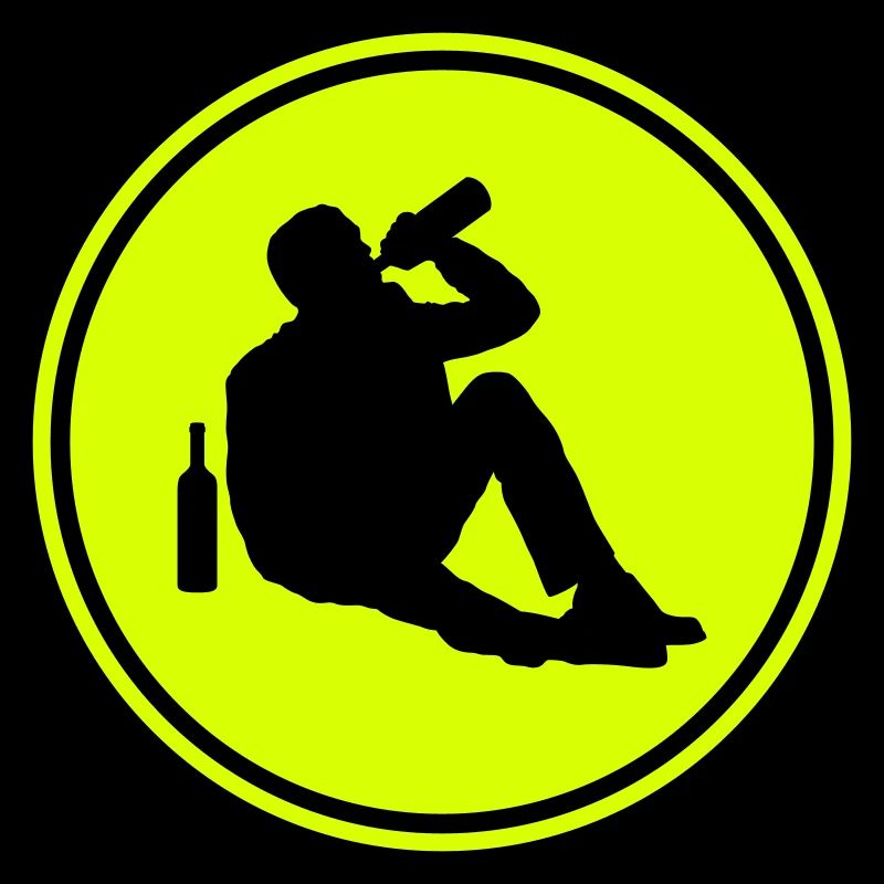 Drinking alcohol man