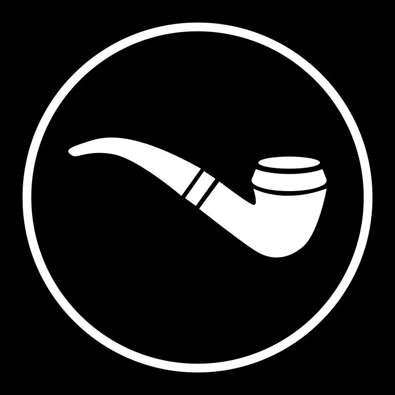 Smoking a pipe