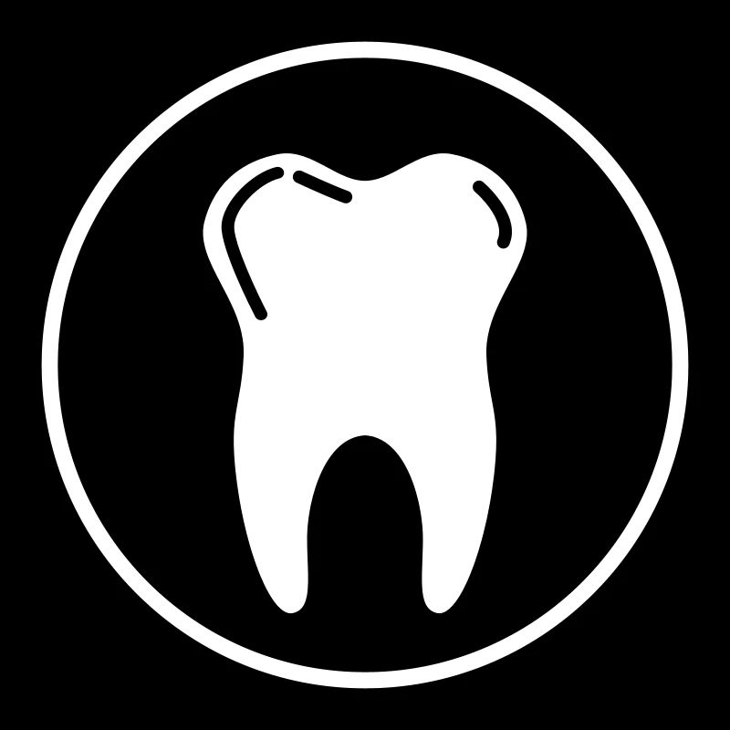 Symbole d'icône de dent