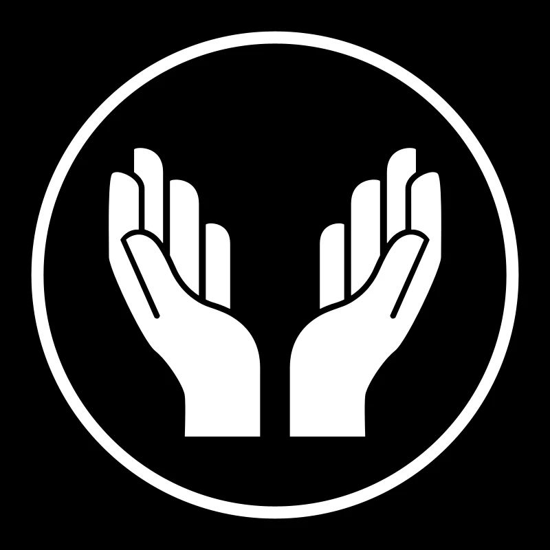 symbole d'icône mains