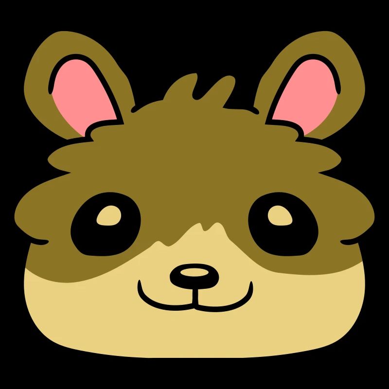 Hamster Gesicht Comic Geschenkidee