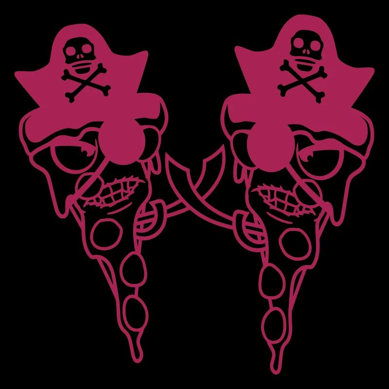 2 Evil Fast Food Pizza Pirate Duel Eye Patch