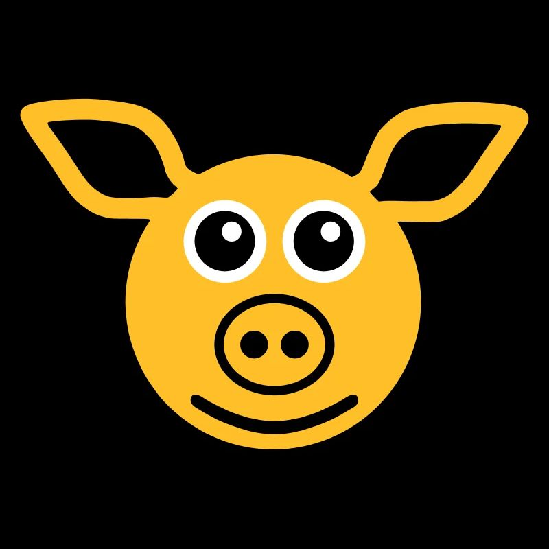 ★ couleurs de conception modifiables ★ visage cochon