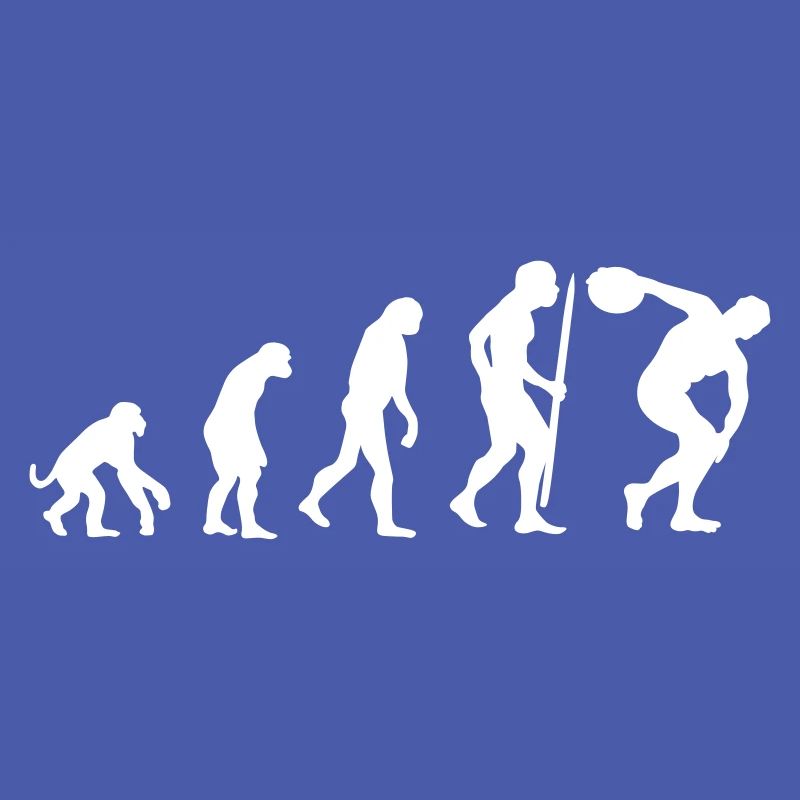 Evolution discus jeter athlète discus thrower