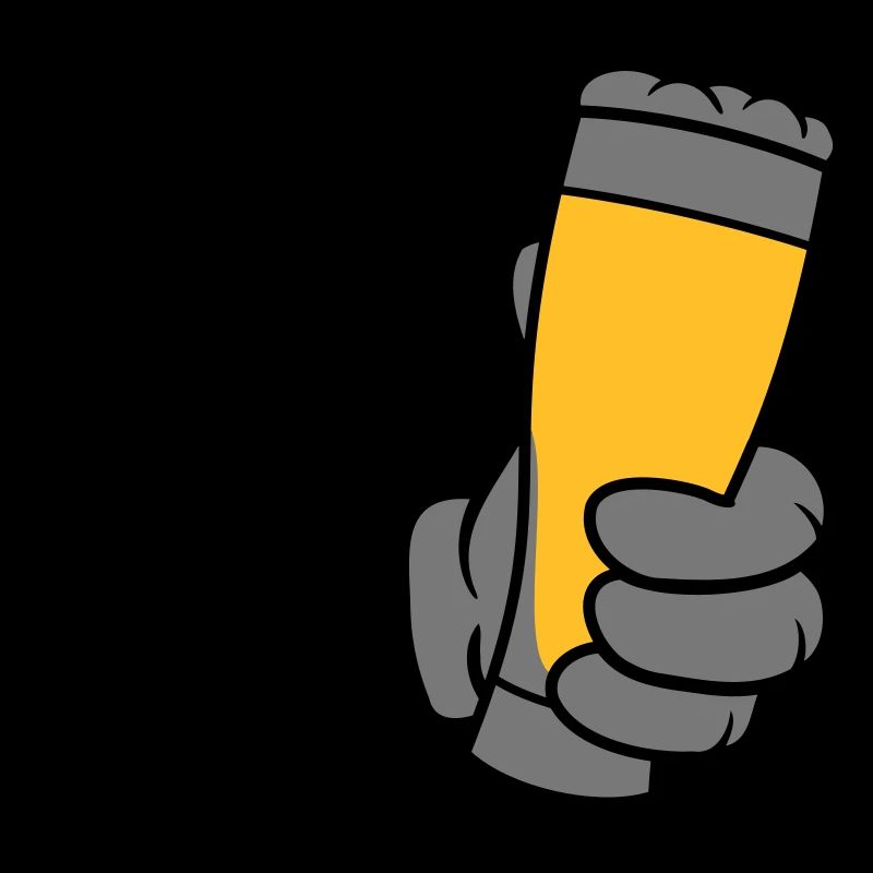Verre à bière grillée Comic Hand