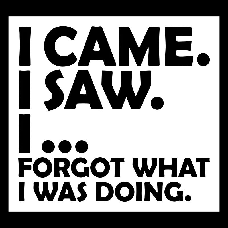 I came saw forget