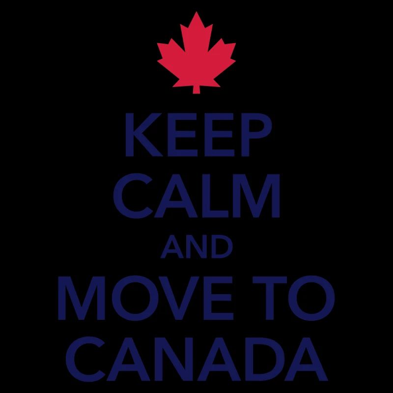 keep calm move to Canada Maple Leaf Canada America