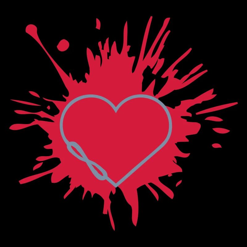 Farbklecks Herz Unendlich