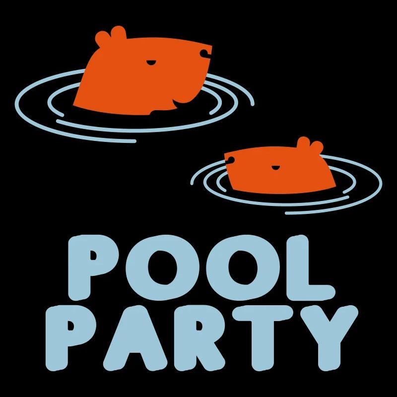 Capybara Pool Party