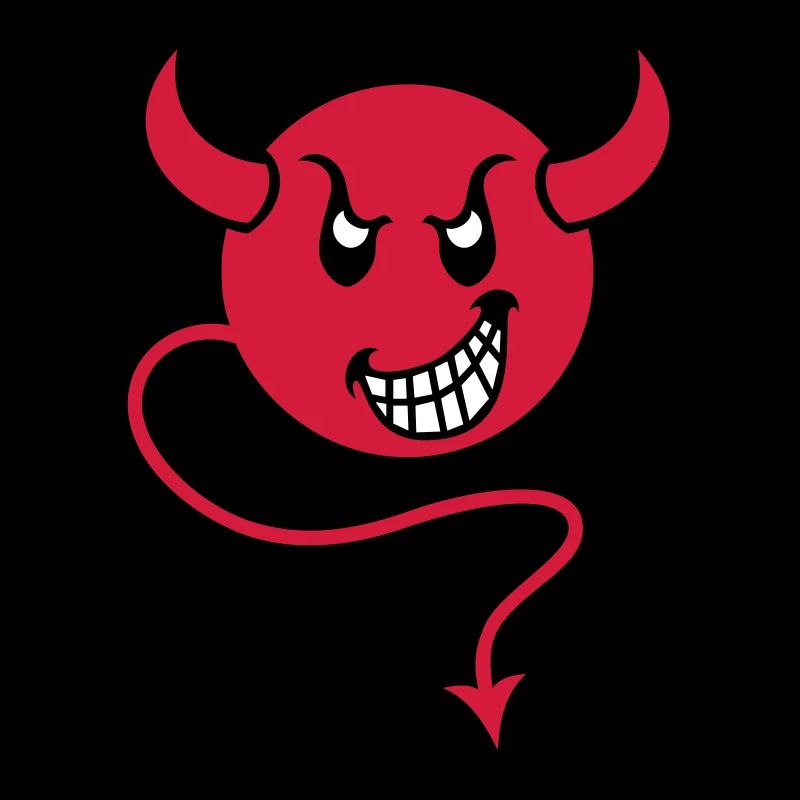 smilie devil red