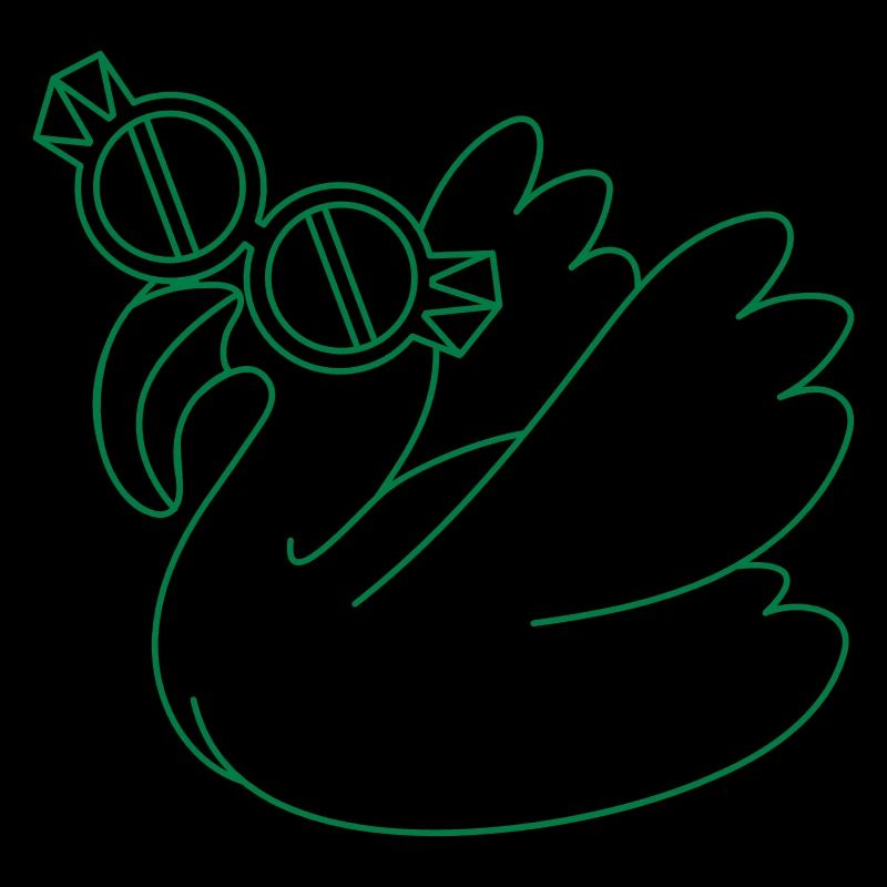 flamingo with cool glasses