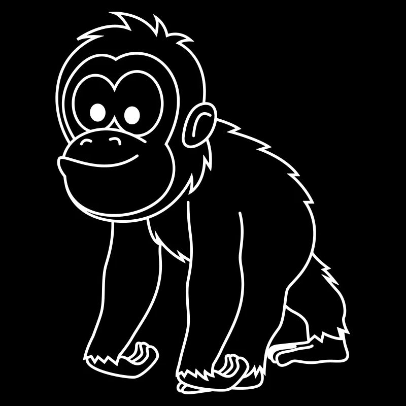 Orangutan monkey comic