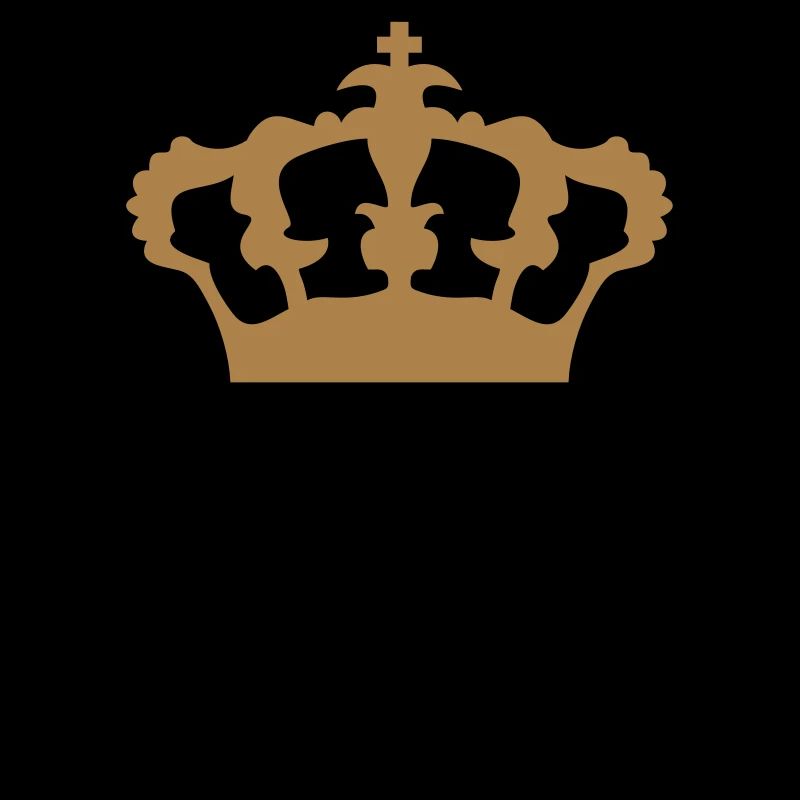 La conception de la couronne du roi textlogo refro