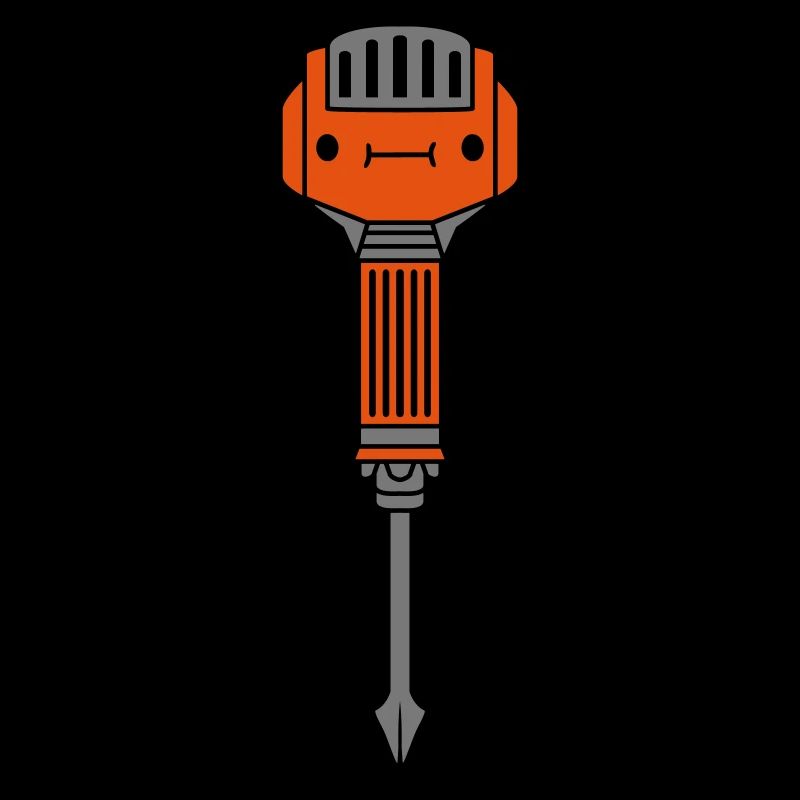 Süßes Gesicht Presslufthammer