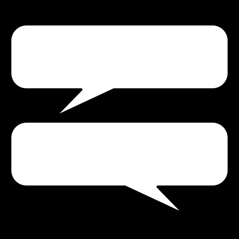 Speech bubbles empty to design your own gift