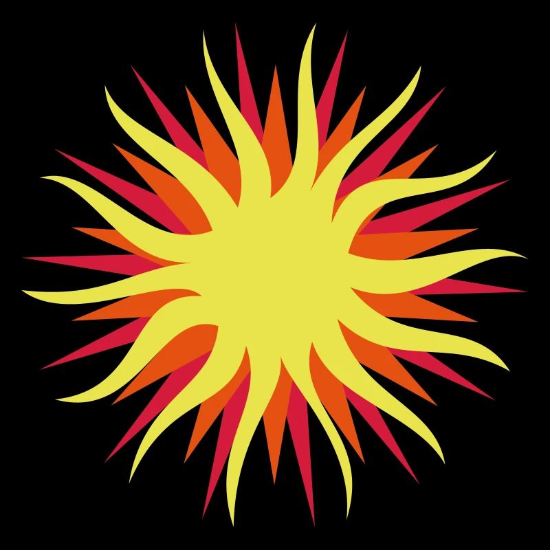 Sonne - 3 Farb Vektor