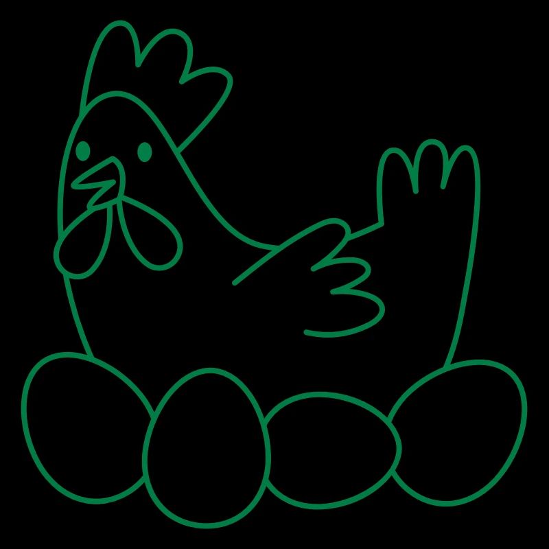 Hühner-Chook mit Eiern