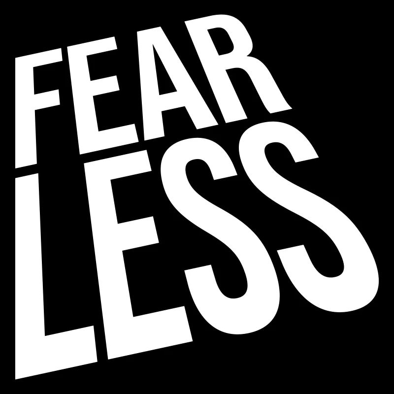 fearless Text Zitat Design