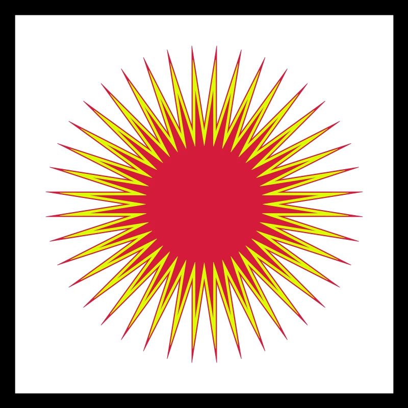 Explosion de vente rouge et jaune