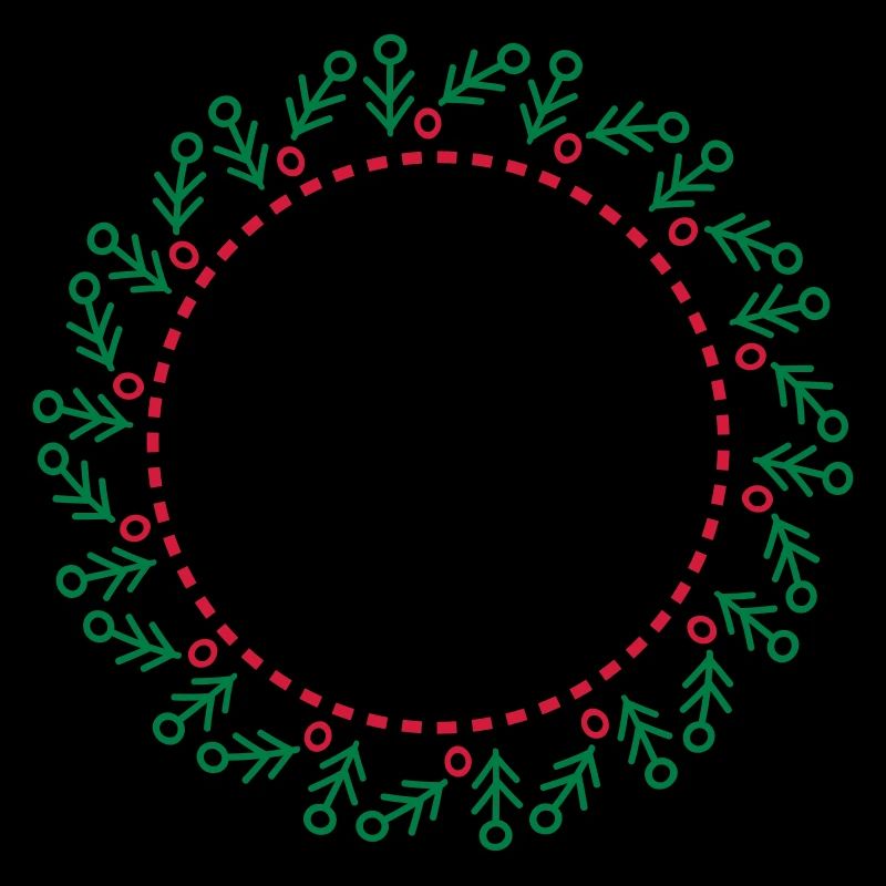 Neujahrs- und Weihnachtskranz