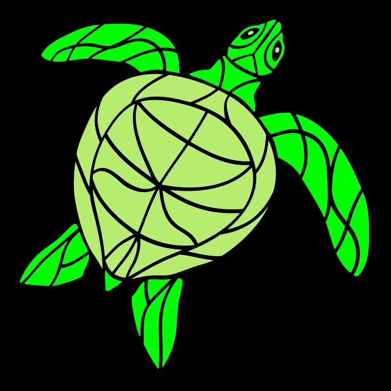 Water turtle lines strokes pattern nice cool