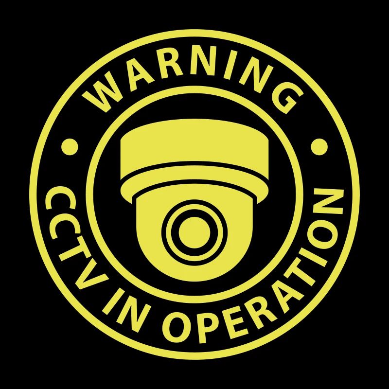 Security cameras in use symbol icon. Fixed CCTV