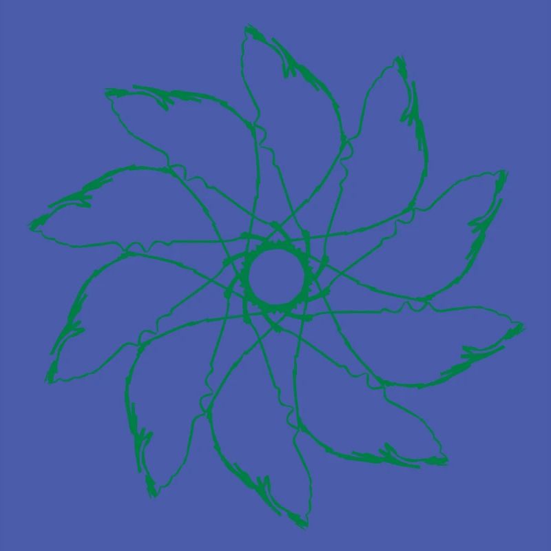 fleur | Éolienne | Mandala | Motif vectoriforme