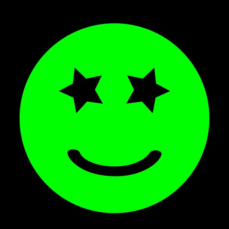 Smiley mit Sternenaugen | Vectorgraphic