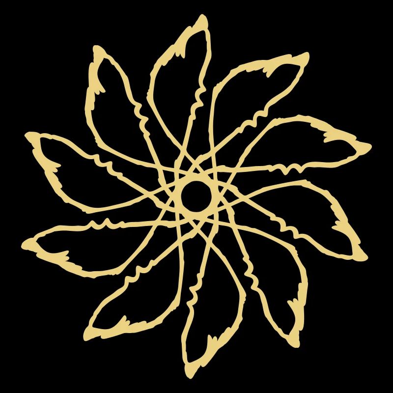 Random patterns circled Vectorgraphic