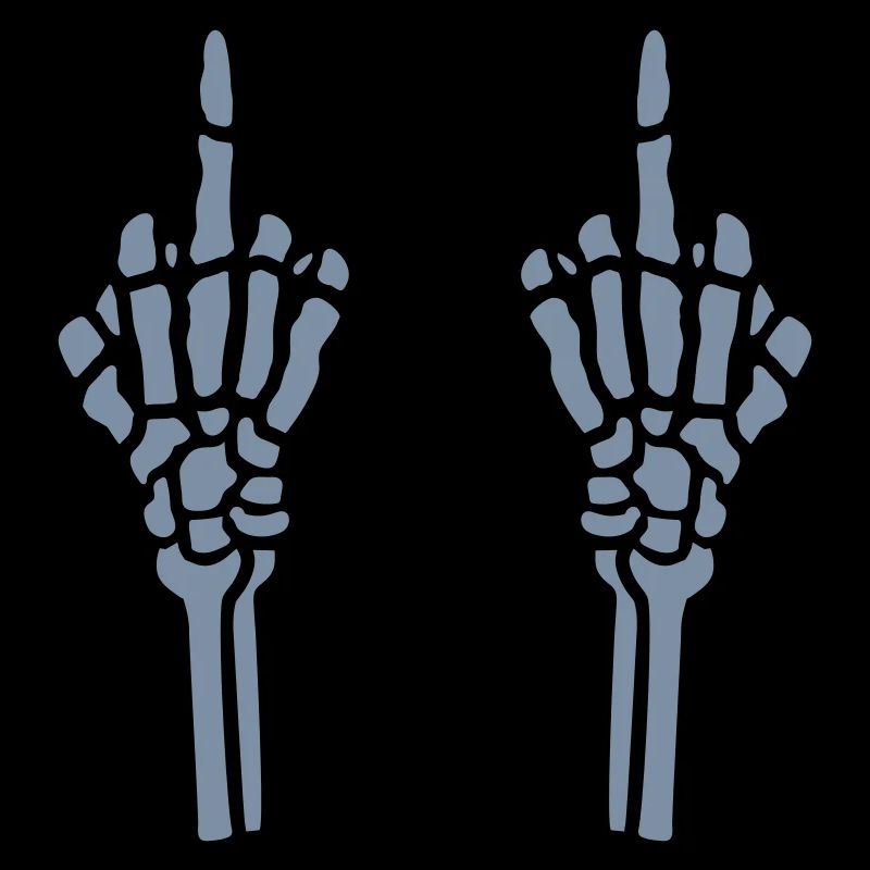 Geste 2 Hände Mittelfinger