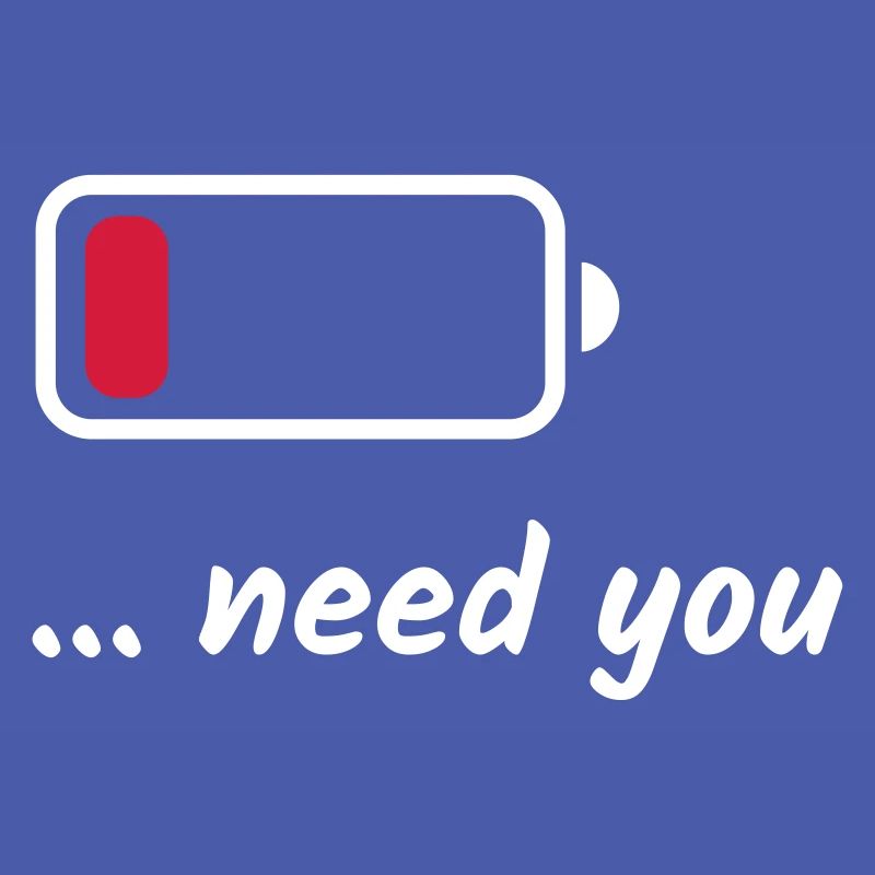 Low Battery Need You White