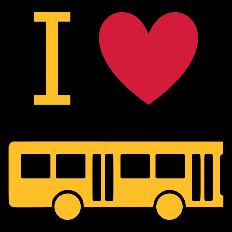 ★ Couleurs de conception modifiables ★ J'aime les bus