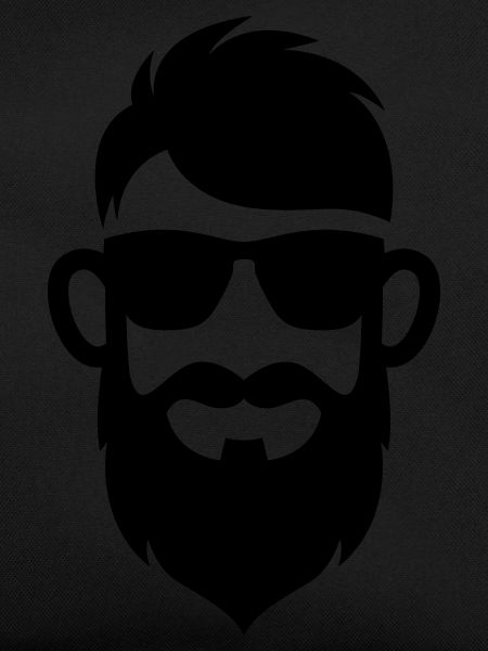 Face beard symbol