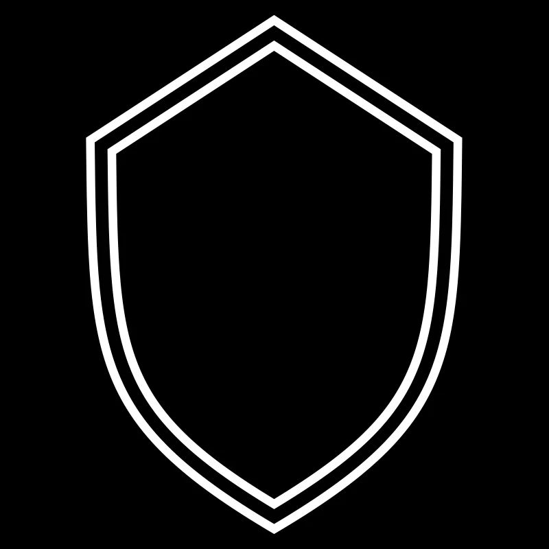 Coat of arms shield empty