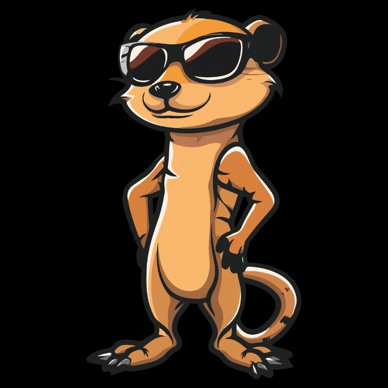 Erdmännchen Comic Cool