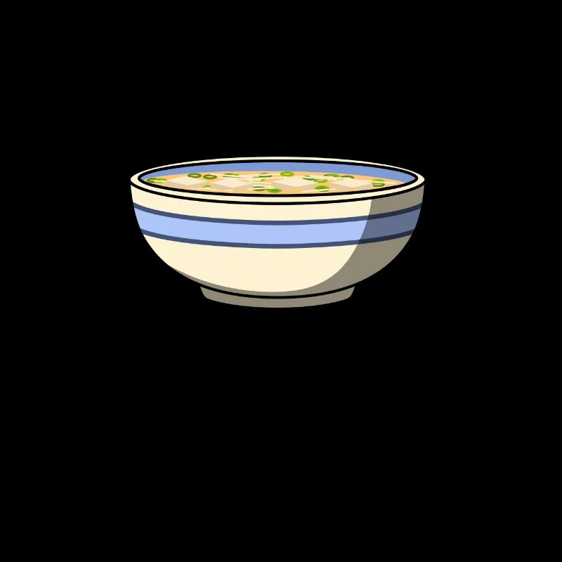 Miso-Suppe, Nudeln, Ramenfutter essen
