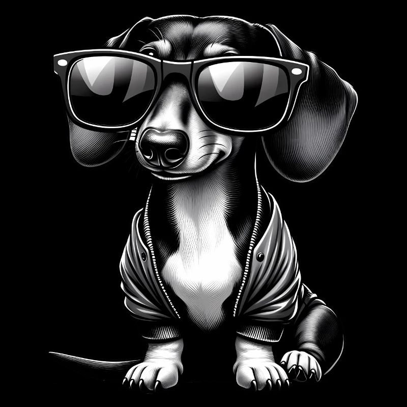 Chien teckel mignon