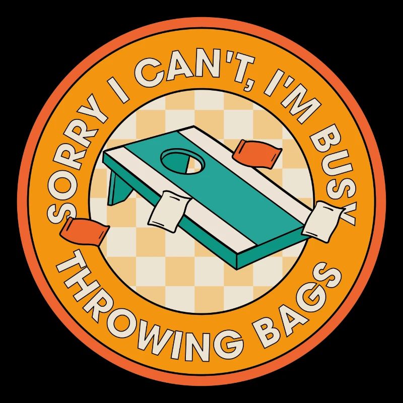 Sacs à lancer Ironic Quote Cornhole Player