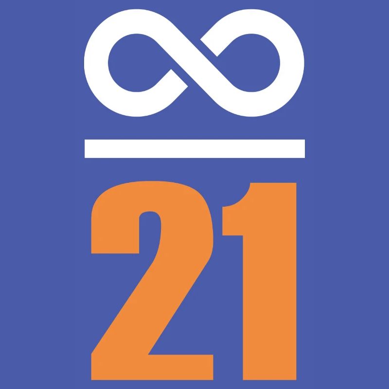 Infinite by 21 million Bitcoin