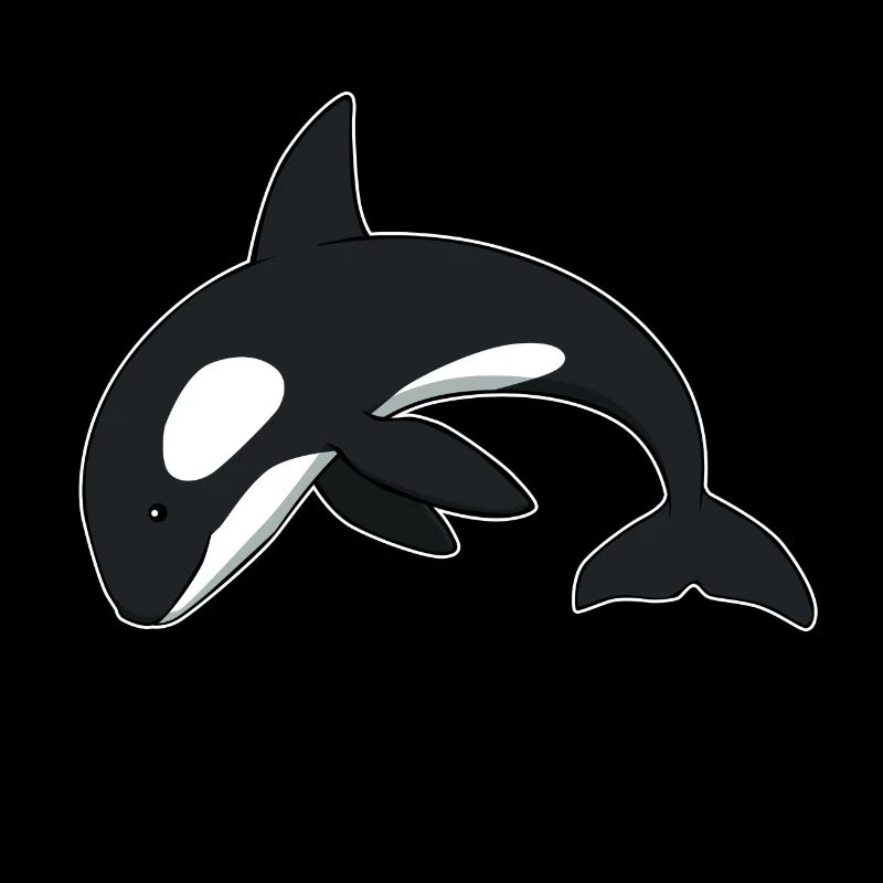 Orcas bringen mich zum Lächeln Wal Meerestier