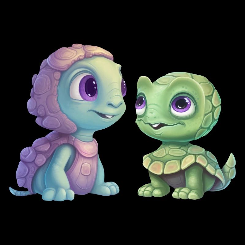Fusion de tortues extraterrestres vertes