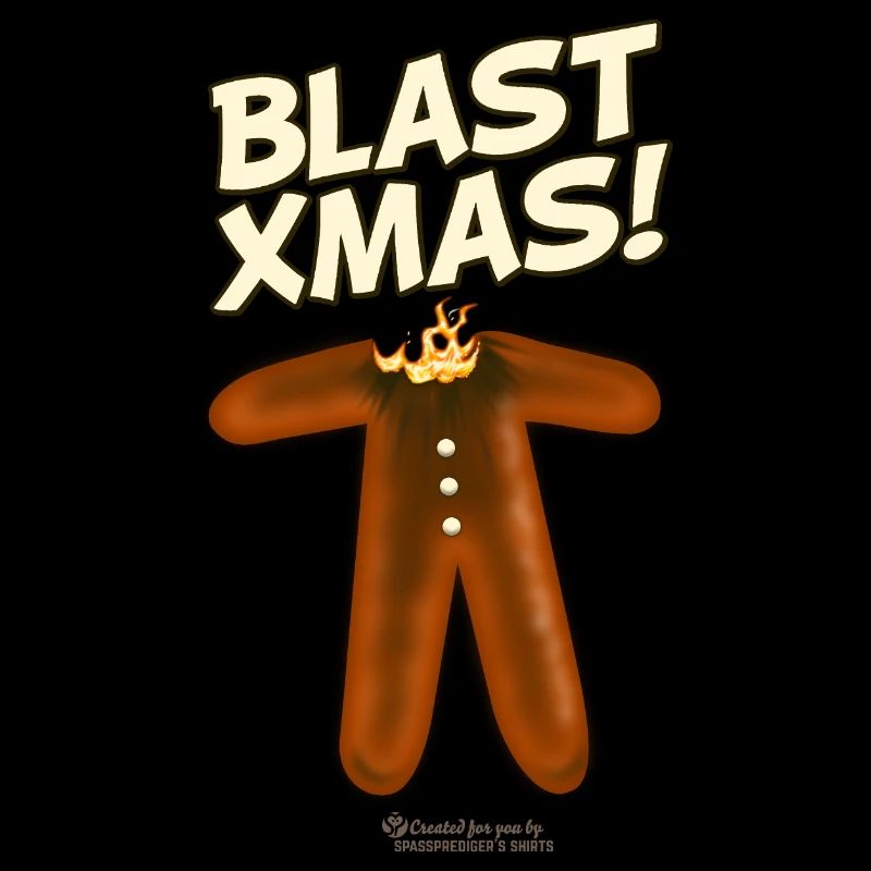 Conception de t-shirt de Noël moche disant Blast Noël