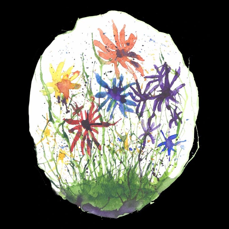 Blumen akvarell
