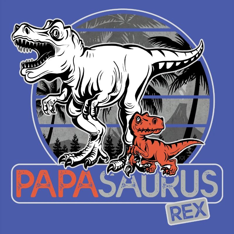 papasaurus rex Geschenk Papa Dinosaurier