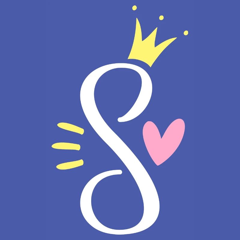 Letter S Initial Letter Crown