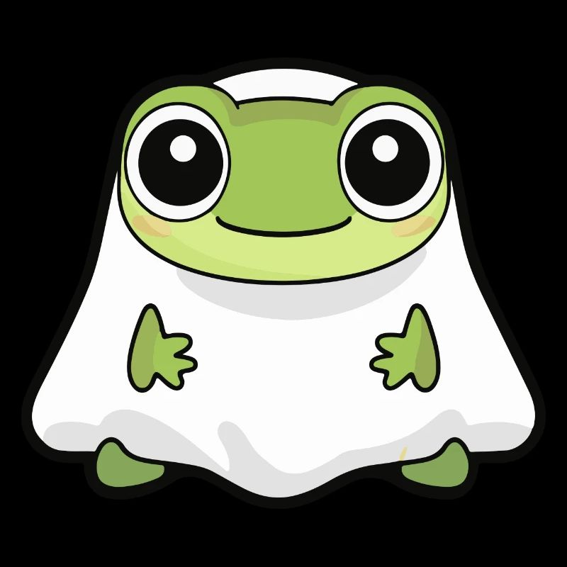 Frog Halloween Funny Ghost
